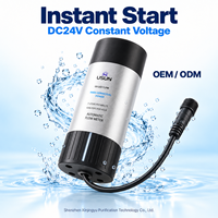 Système de purification d'eau compact 158 mm 24 V 160 mW 270-280 nm, traitement de l'eau, 7 LPM, machine à eau chaude instantanée, purificateur d'eau UVC LED