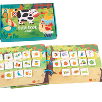 Libro ocupado de encuadernación en espiral impreso personalizado para niños en edad preescolar y niños pequeños hecho de papel duradero para cuentos infantiles