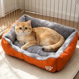 Pet Bed Sofa for Dogs <b>Cats</b> Eco-Friendly Oxford Cloth Anti-Slip Short <b>Plush</b> PP Cotton Comfortable Winter XL - Product Image 4