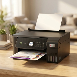 Portable A4 All-in-One Inkjet Photo Printer with Color LCD Screen USB <strong>Interface</strong> - Product Image 1