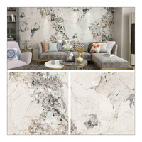 Multiples styles d'imitation de marbre Panneau mural alternatif SPC Panneau flexible PVC plastique UV Feuille de marbre