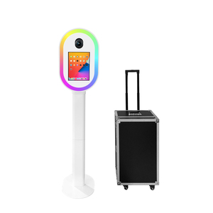 Machine de <span class=keywords><strong>photomaton</strong></span> professionnelle DSLR pour événements, avec coque ovale pour appareil photo reflex numérique, idéale pour les locations de fêtes de Noël - Product Image 1