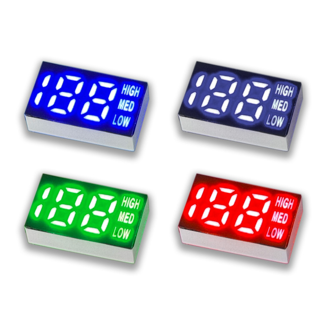 188 LED Display 7 Segment Digital Single Row LED Display Screens White Charge Percentage Digital Signages Battery Display