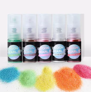 Cocosir Luxury Cosmetic/Food Recolored Mica Pearl Sparkling Pigment Pearlescent Epoxy Resin Coloring For Decoration