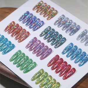 AILANUO - Juego de 12 Esmaltes de Uñas en Gel UV con Purpurina Reflectante - No Tóxico, Vegano, Ecológico, de Larga Duración y de Lujo - Product Image 3