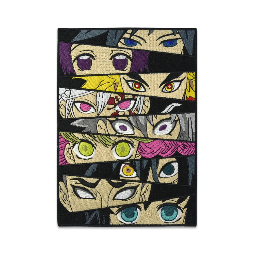 Custom High Quality Stick on Anime Embroidery Patches Custom Design Logo Iron on Patches Custom Embroidery