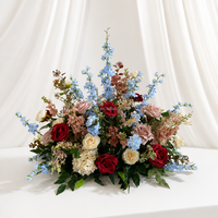 Boule de fleurs artificielles multicolores pour centre de table de mariage, fête d'anniversaire, événement extérieur, décoration de table