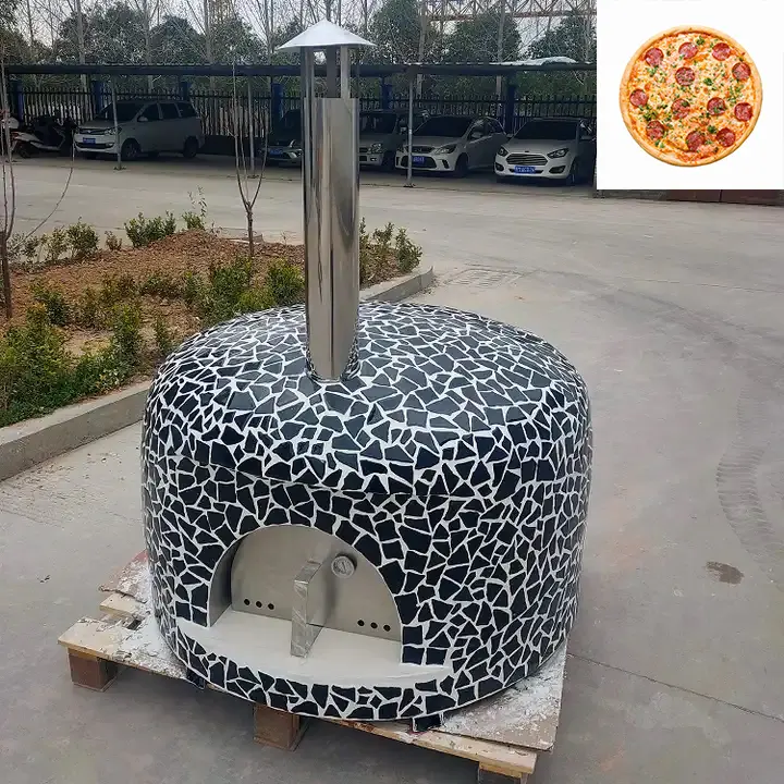 Ev kullanımı ve restoran kullanımı Pizza fırını kapı ve baca