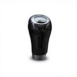 Pommeau de levier de vitesse pour Mercedes-Benz, en fibre de carbone texturée, matériau ABS léger, modification intérieure - Product Image 2