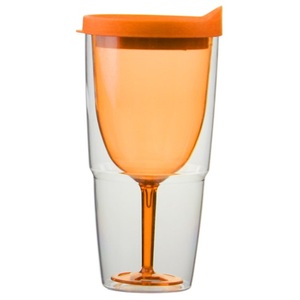 Hot 350ml Food Grade Double Wall Acrylic Wine Glass Beer Tumbler - Product Image 3