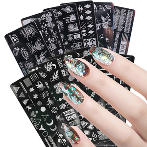 Placas de estampado de <span class=keywords><strong>uñas</strong></span> de animales salvajes, plantillas de Arte de <span class=keywords><strong>uñas</strong></span> con forma de encaje de flor de <span class=keywords><strong>serpiente</strong></span> de Tigre, placa de imagen, plantillas de impresión de <span class=keywords><strong>uñas</strong></span> - Product Image 4
