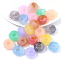 SOJI Wholesale 14MM Hole 5mm Big Hole Transparent Acrylic Beads Crystal Bracelet Charms Round Beads For Jewelry Making