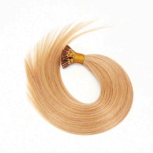 Extensions personnalisées de cheveux indiens bruns Remy pré-collés <span class=keywords><strong>U</strong></span> & I Tip cheveux raides doux pour l'amélioration des cheveux - Product Image 2