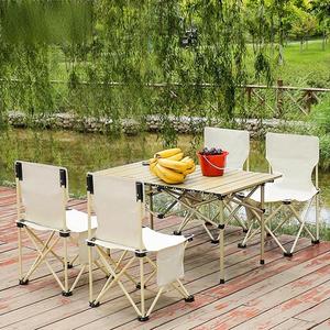 <span class=keywords><strong>Set</strong></span> Leggero e Moderno di Sedia e Tavolo Pieghevoli per Campeggio e Picnic, Arredamento Portatile per Esterni - Product Image 4