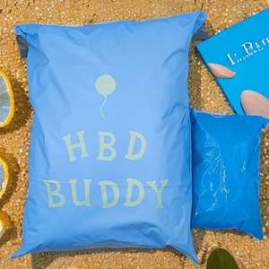 Blue Sky Matte Express Bag Matte UV Black Mailer Custom Mailer Bags Polymailers Custom Mailer Packaging Shipping Bag - Product Image 3