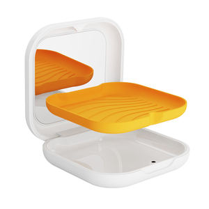 Boîte de rangement pour appareil dentaire invisible en plastique et silicone imperméable avec logo personnalisé pour appareil orthodontique, isolation des bactéries, carrée - Product Image 3