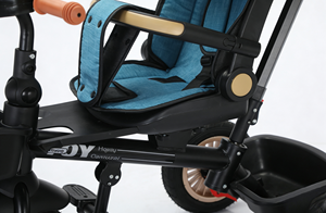 Tricycle bébé 4 en 1 avec siège rotatif, certifié CE, vente en gros de poussettes pour enfants - Product Image 4