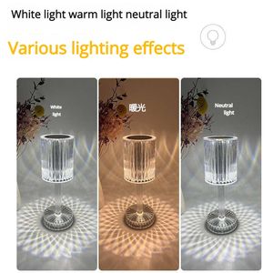 โคมไฟตั้งโต๊ะอะคริลิคสำหรับห้องนอนนอนหลับข้างเตียงบาร์แบบสตรีมมิ่งสดแสงไฟบรรยากาศโรแมนติก - Product Image 4