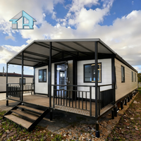 Maison mobile préfabriquée moderne de style australien, conteneur pliable et extensible de 40 pieds, bureau mobile, petite maison, bâtiment 2 3