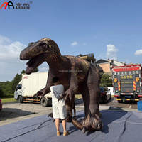 Dinosaure gonflable géant de 7 m de long, modèle réaliste de T-Rex pour la décoration d'événements de parcs à thème