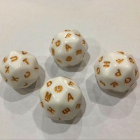 Ensemble de dés multi-faces/dés personnalisés D26 avec 26 lettres
