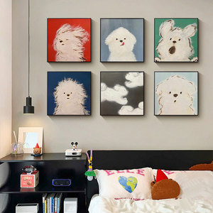 Poster da parete con cartoni animati di animali, stampa su tela per cameretta, decorazione moderna per la casa, pittura murale per la cameretta dei bambini. - Product Image 5