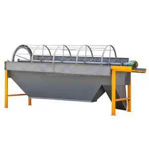 Rotary Compost Trommel Screen Sieve Sifter Machine for Vermicompost BSF Frass Animal Manure Organic Fertilizer
