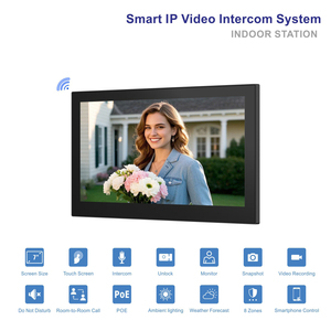 VIDEW <span class=keywords><strong>Sonnette</strong></span> Vidéo 1080P, Interphone Vidéo pour Appartement, Téléphone de Porte Vidéo avec Caméra 2.0MP, Système d'Interphone IP - Product Image 4