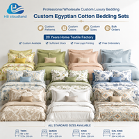 Ensemble de literie Cloudland certifié OEKO-TEX et approuvé GOTS, 400TC, pur coton naturel, luxe écologique, personnalisable, toutes saisons, décoration intérieure