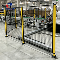 Clôture de sécurité en métal sur mesure 1650*600, grillage soudé pour protection de machines et robots, treillis de sécurité, embouts de poteaux de clôture