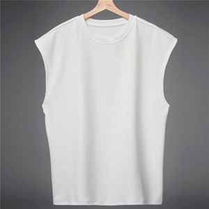 เสื้อกล้ามถักนิตติ้งผ้าฝ้าย 100% สำหรับผู้ชาย ไซส์พลัส แห้งเร็ว สไตล์ไฮสตรีท สีตามสั่ง ปรับแต่งได้ - Product Image 5