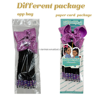 Vivian Custom 5 Zoll 8 Zoll 10 Zoll Sengel Twist Kinder Zöpfe Elastische Pferdeschwänze mit Bunten Häkelperlen und Schleife Großhandel