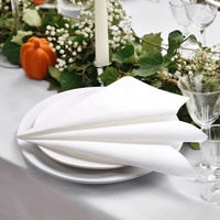 Serviette de table Airlaid 40x40cm en forme de sac