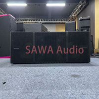 VIO S218 Double Subwoofer Actif 18 Pouces pour Concert, 1500W RMS 6000W Crête 28Hz, Haut-parleur PA Amplifié