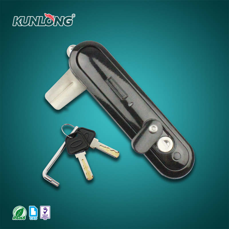 Heavy Duty Zinc Alloy 3-Point Panel Lock with Single-Point Option Black Painted Finish for Strong Anti-Theft for Electrical Box · image 6