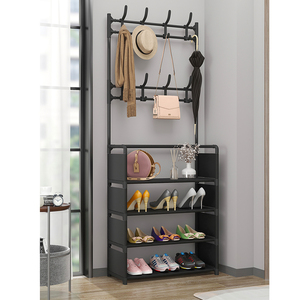 Estante para sombreros <span class=keywords><strong>de</strong></span> 4 capas, soporte para zapatos <span class=keywords><strong>de</strong></span> bebé y adulto, <span class=keywords><strong>de</strong></span> hierro y Metal, ajustable - Product Image 4