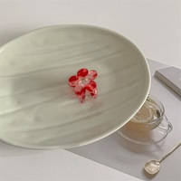 Pince à cheveux en acétate motif fleur requin princesse - Petite 3cm, écologique, style japonais coréen, couleur personnalisée, protection solaire pour cheveux