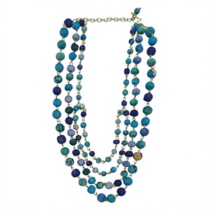 Multilayer Best Style High Quality Glass Beads Antique Ethnic Necklace for Women <b>Choker</b> Beads Handmade Bohemian Necklace at Best - Product Image 3