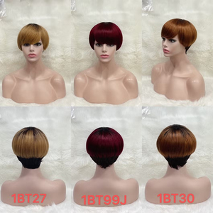 Perruque brésilienne naturelle bouclée coupe <span class=keywords><strong>pixie</strong></span> de 6 pouces, perruques frontales en dentelle HD, qualité supérieure et produits en gros - Product Image 3