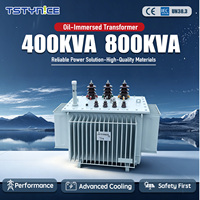 Transformateur de puissance monophasé/triphasé 800 KVA à noyau en cuivre pur, immergé dans l'huile, haute isolation, certifié CE IEC GOST, norme IEC/GB