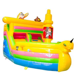 Castillo Inflable de Grado Comercial con Tobogán, Diseño de Barco Pirata, PVC Resistente, para Fiestas Infantiles y Alquiler de Eventos - Product Image 4