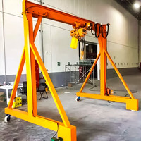 Grue à portique électrique mobile et portable CE ISO pour le levage de matériaux de garage, 3 tonnes, 5 tonnes, 10 tonnes
