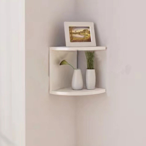 Creativo hogar decorativo pared colgante triángulo flotante estantes semicírculo partición pared esquina estante - Product Image 6