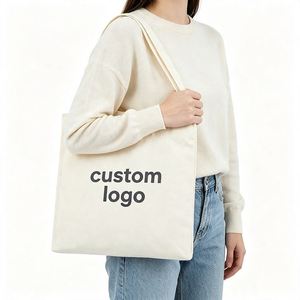 Sac fourre-tout en toile vierge en gros, taille et couleur personnalisables, réutilisable, multi-usages pour les voyages, les courses et le rangement - Product Image 3