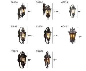 Applique murale extérieure en Bronze, 1/2 pouces, luminaire en verre martelé, pour maison, Patio, véranda, université, 27 - Product Image 4