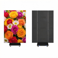 Affichage numérique LED publicitaire P1.86 P2.5 GOB double face, pliable en trois parties, écran LED certifié IP65