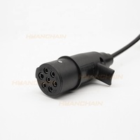 Nouveau câble de sécurité pour remorque 24V TPU, 15 broches vers 2x7 broches, adaptateur 2 en 1 en plastique ABS/EBS, bobine spirale, rétrofit/mise à niveau, sur mesure
