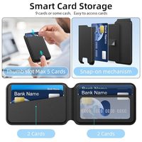 Dompet MagSafe Anti-Hilang dengan Pelacak GPS, RFID Blocking, Rechargeable, Tipis, Magnetik, dan Kompatibel dengan Apple Find My dan Google Find My Device