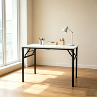 Pieds de table pliants en bois MFC, robustes, en acier inoxydable, pour table à manger, bureau, usage commercial moderne, support de mobilier