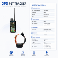 Traceur GPS pour chiens et moutons à signal stable, portée 15 km, 1 à 20 canaux, suivi VHF + couverture urbaine 4G, étanche IP68, autonomie de plus de 20h